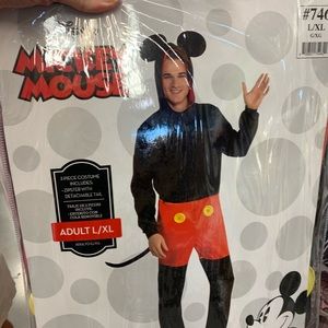 Mickey Mouse Onesie costume, L/XL Like New